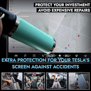 Inskin Tempered Glass Screen Protector for Tesla Model X/S (2021-2025) (17") - Auto-Align, Anti-Fingerprint Plasma Coating