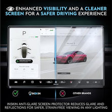 Load image into Gallery viewer, Inskin Tempered Glass Screen Protector for Tesla Model X/S (2021-2025) (17&quot;) - Auto-Align, Anti-Fingerprint Plasma Coating