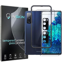 Load image into Gallery viewer, Inskin Tempered Glass Screen Protector for Samsung Fan Edition (FE) Series - Ultimate 3+3 Bundle with Camera Lens Guard and Auto Alignment Tray - Ultra HD, Case Compatible