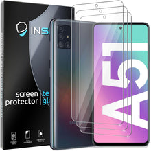 Load image into Gallery viewer, Inskin Screen Protector for Samsung Galaxy A51 4G / A51 5G / A51 5G UW 6.5 inch – 3-Pack, Tempered Glass, Plasma Coating, Fingerprint ID Support, Fits Cases